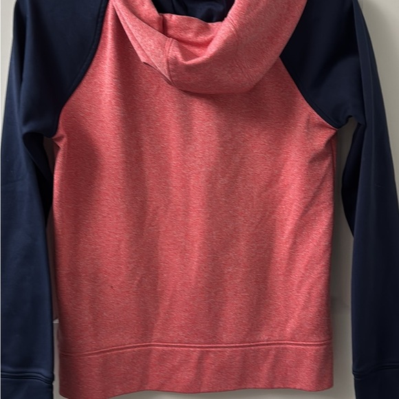 The North Face Coral and Navy Zip-Up Hoodie - Picture 2 of 4